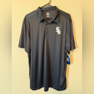 Chicago White Sox Majestic Polo Shirt Men’s XL Black MLB Baseball NWT